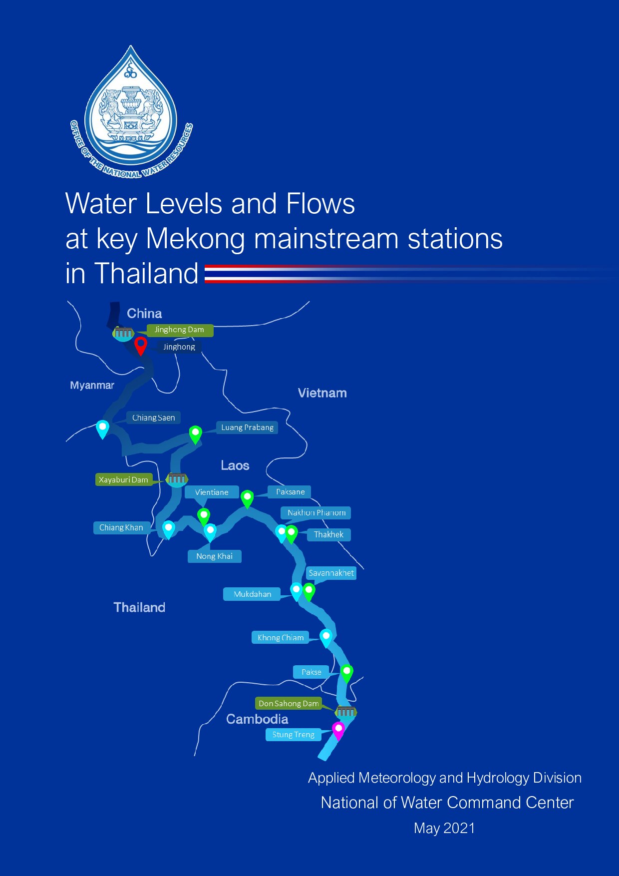 Water Levels and Flows at key Mekong mainstream stations in Thailand